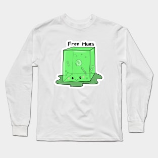 Kawaii Gelatnous Cube - Free Hugs Long Sleeve T-Shirt